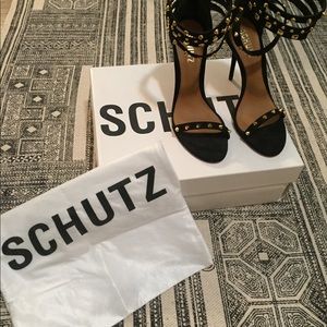 Brand New: SCHUTZ ‘Diadema’ studded sandals